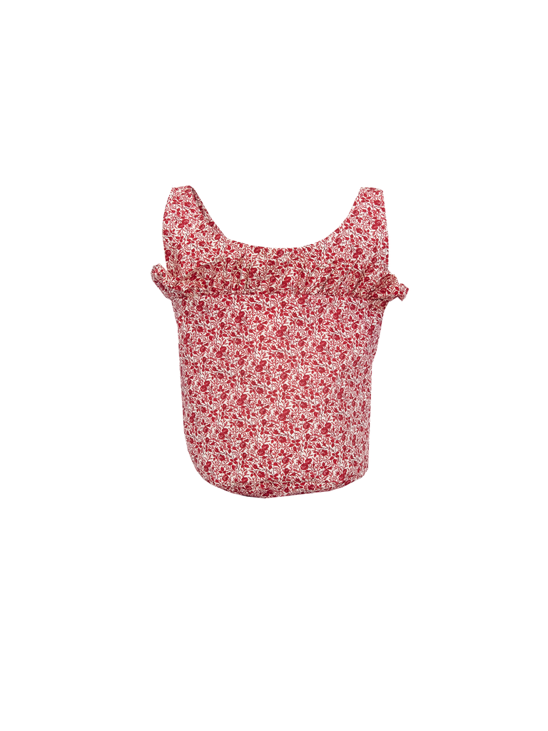 JASMINE - bucket bag with shoulder strap in cotton Mirabell print