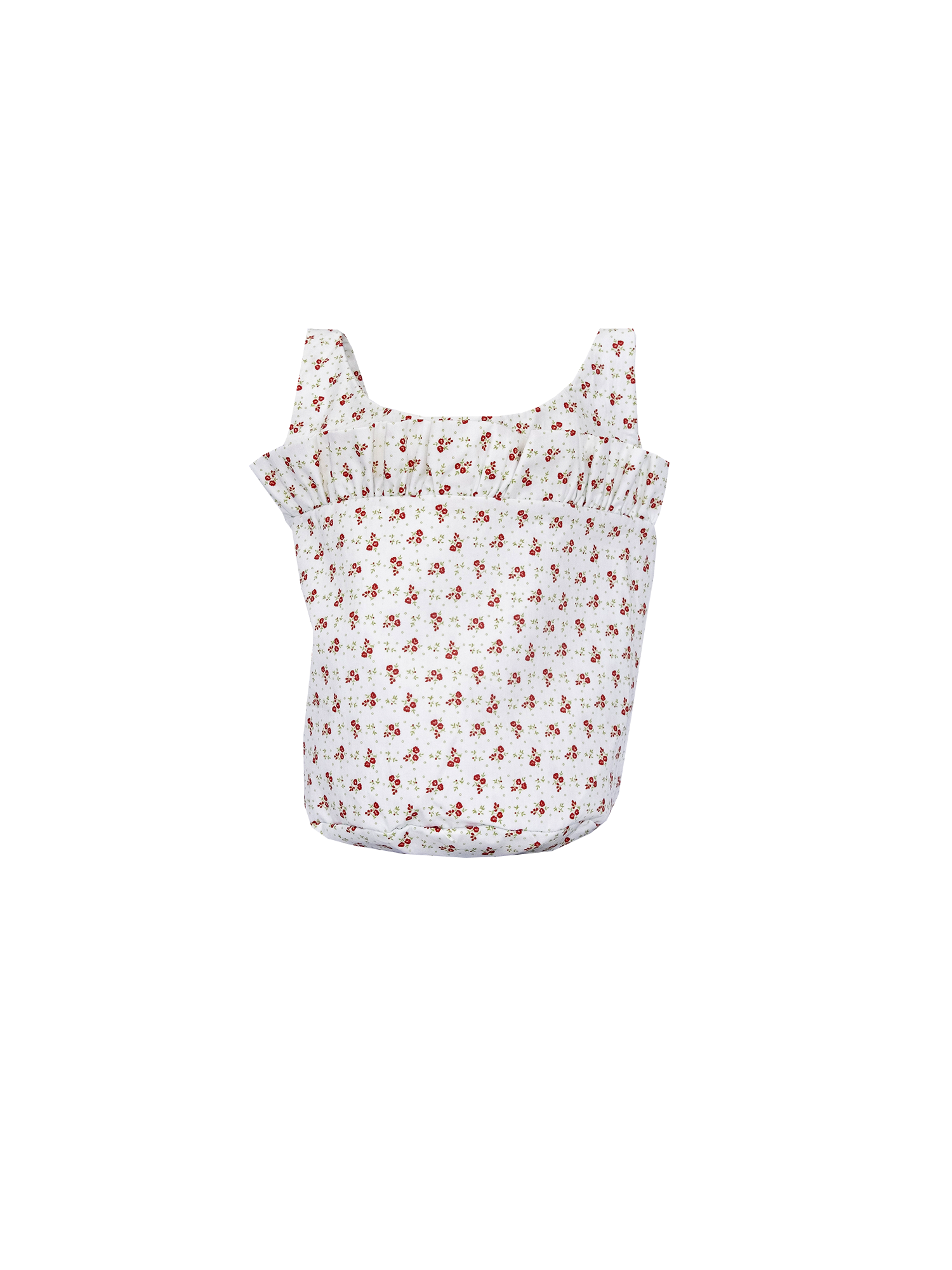 JASMINE - bucket bag with shoulder strap in cotton Sigurtà print