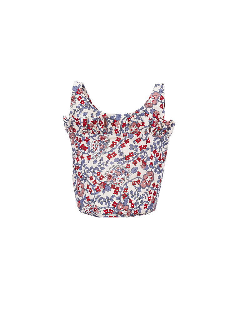 JASMINE - bucket bag with shoulder strap  in cotton Kew print
