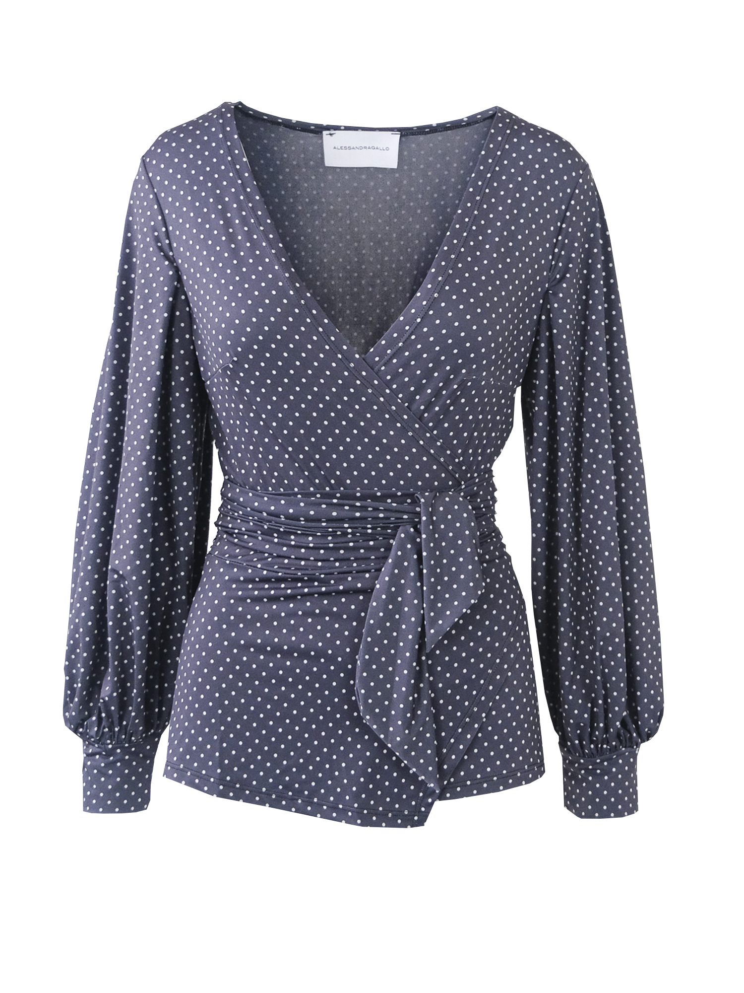 CLOE - Polka dot pattern lycra kimono shirt
