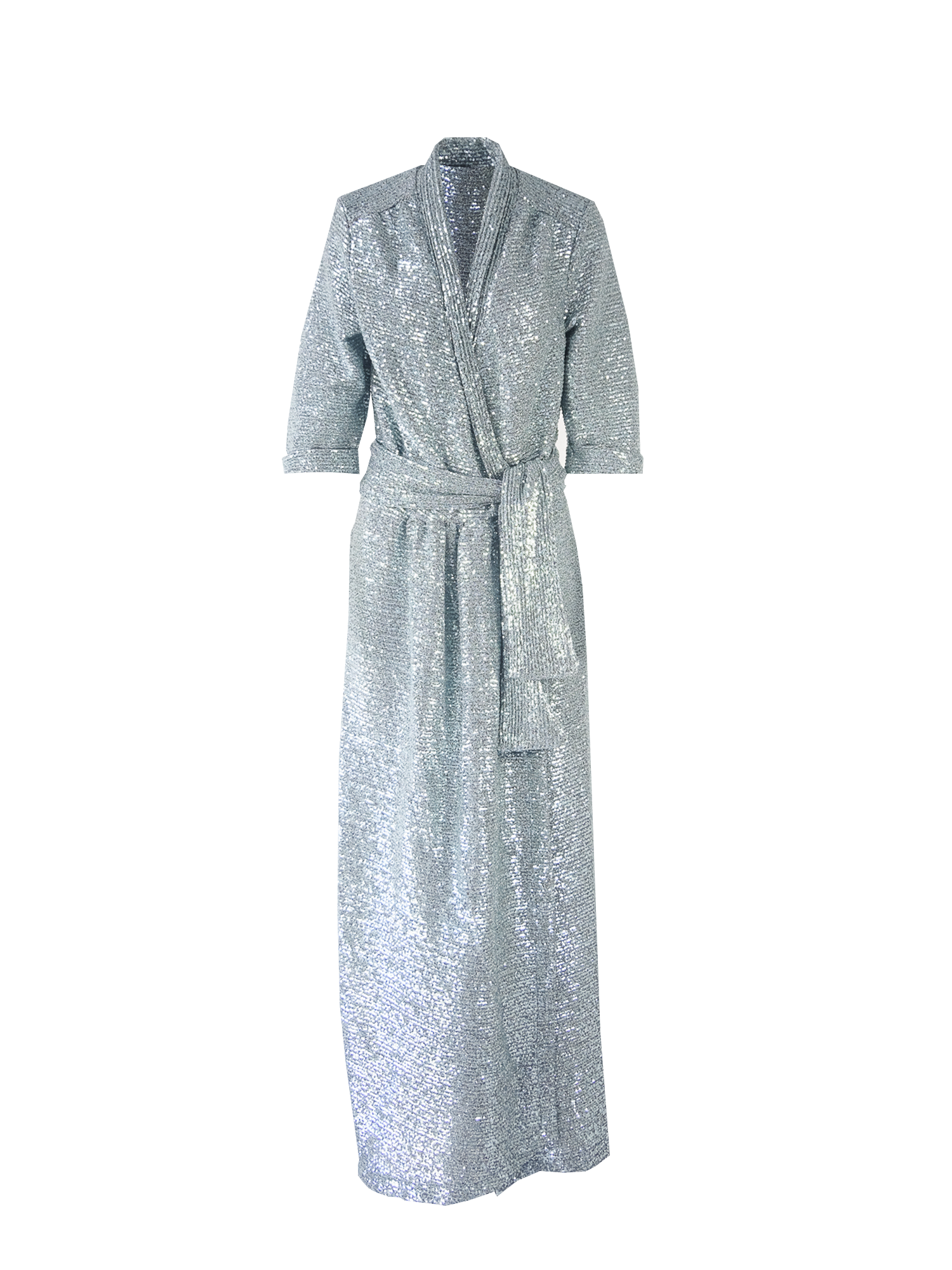 GINEVRA - long dress in light blue sequin