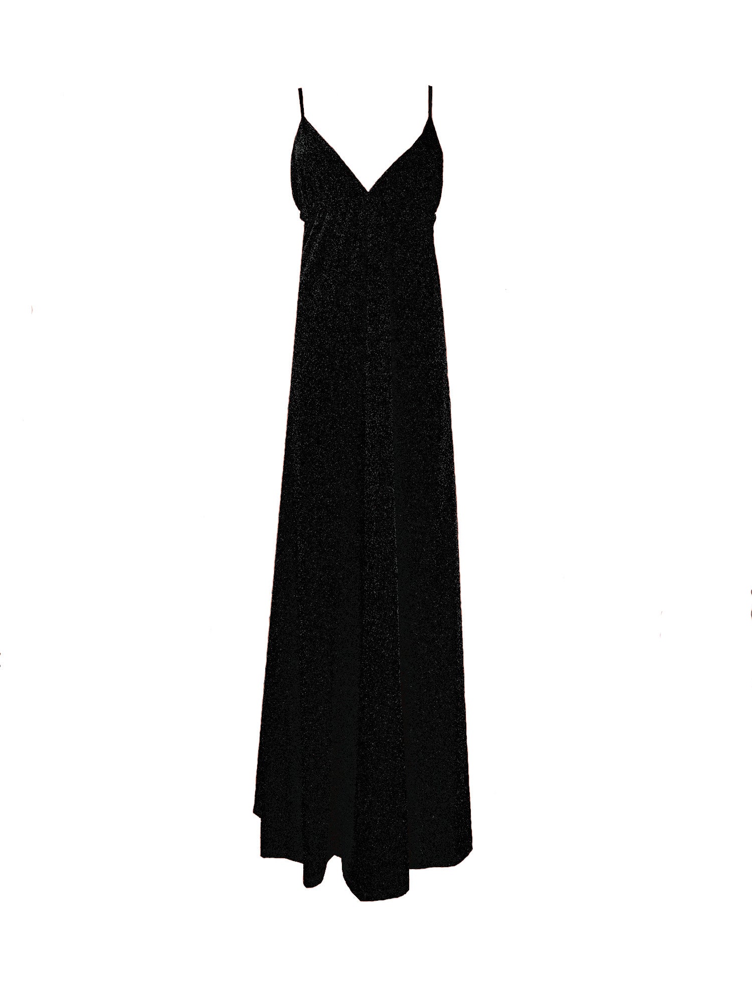 MICOL - long anthracite lurex dress
