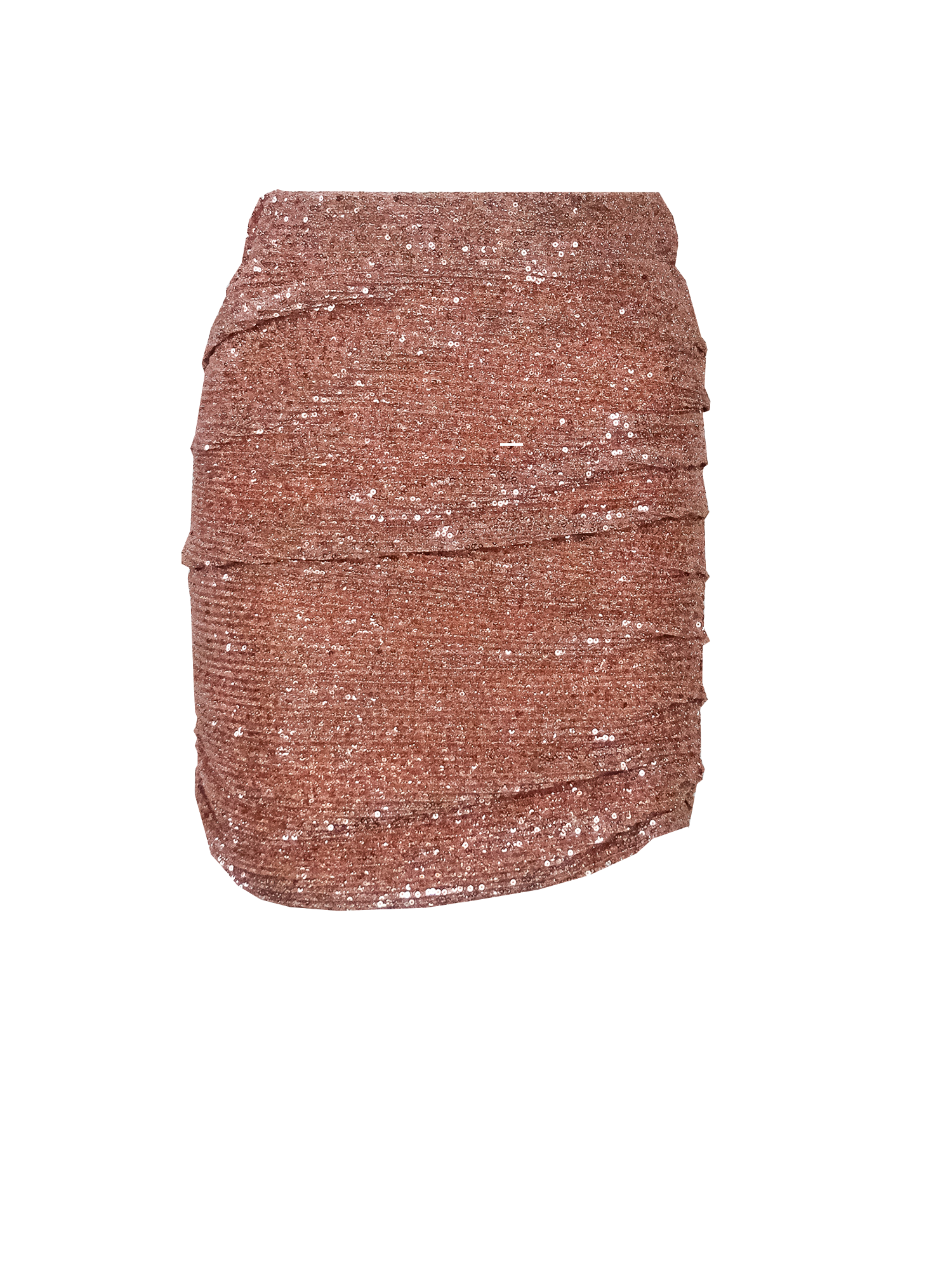 NINA - drap skirt in pink sequin