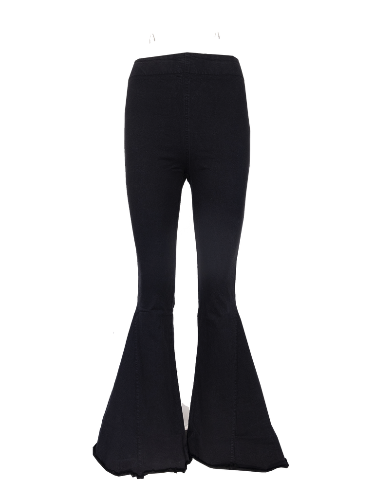LOLISSIMA - flared trousers in black cotton