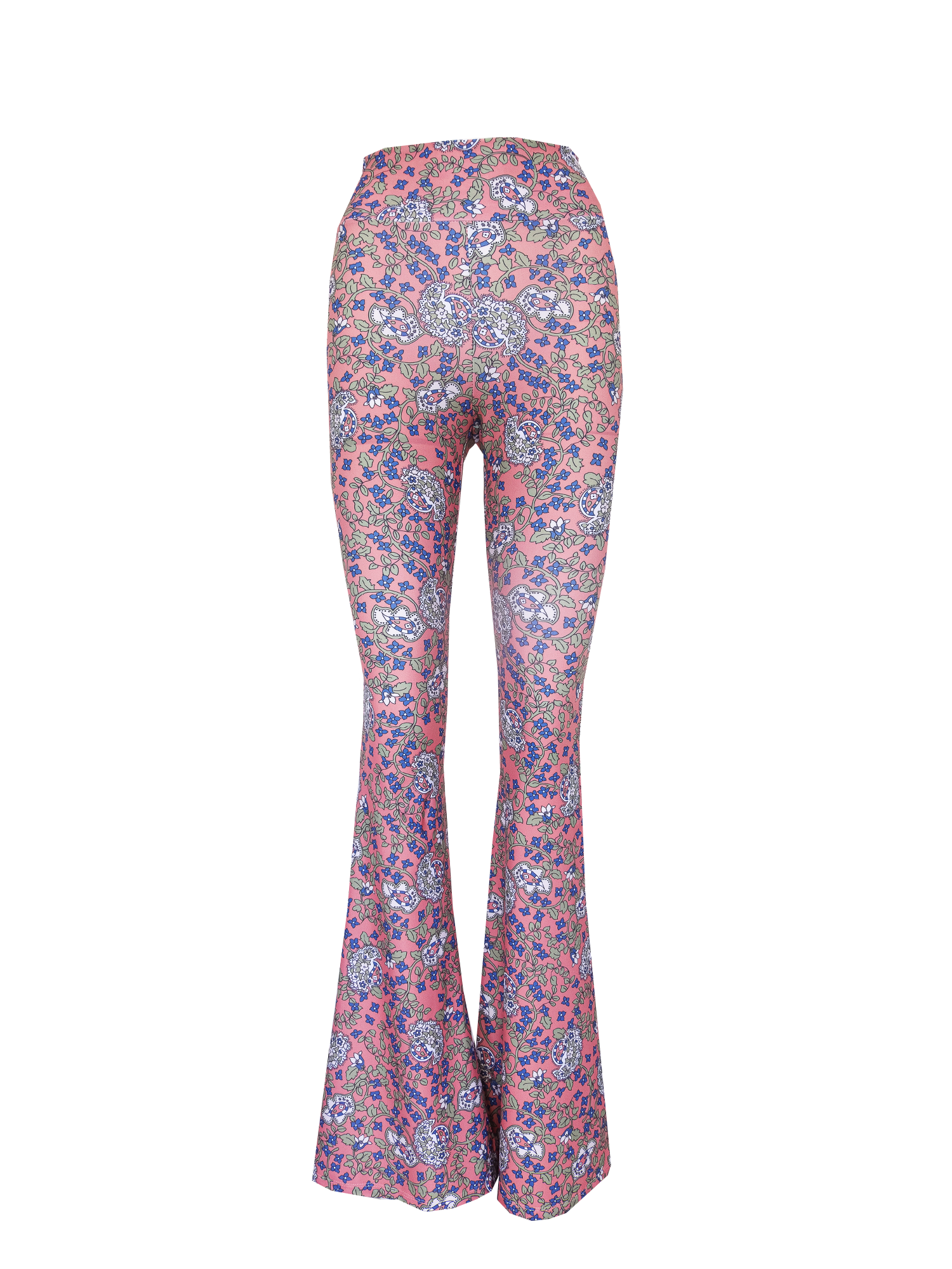 LOLA - flared pants in Butchart patterned lycra