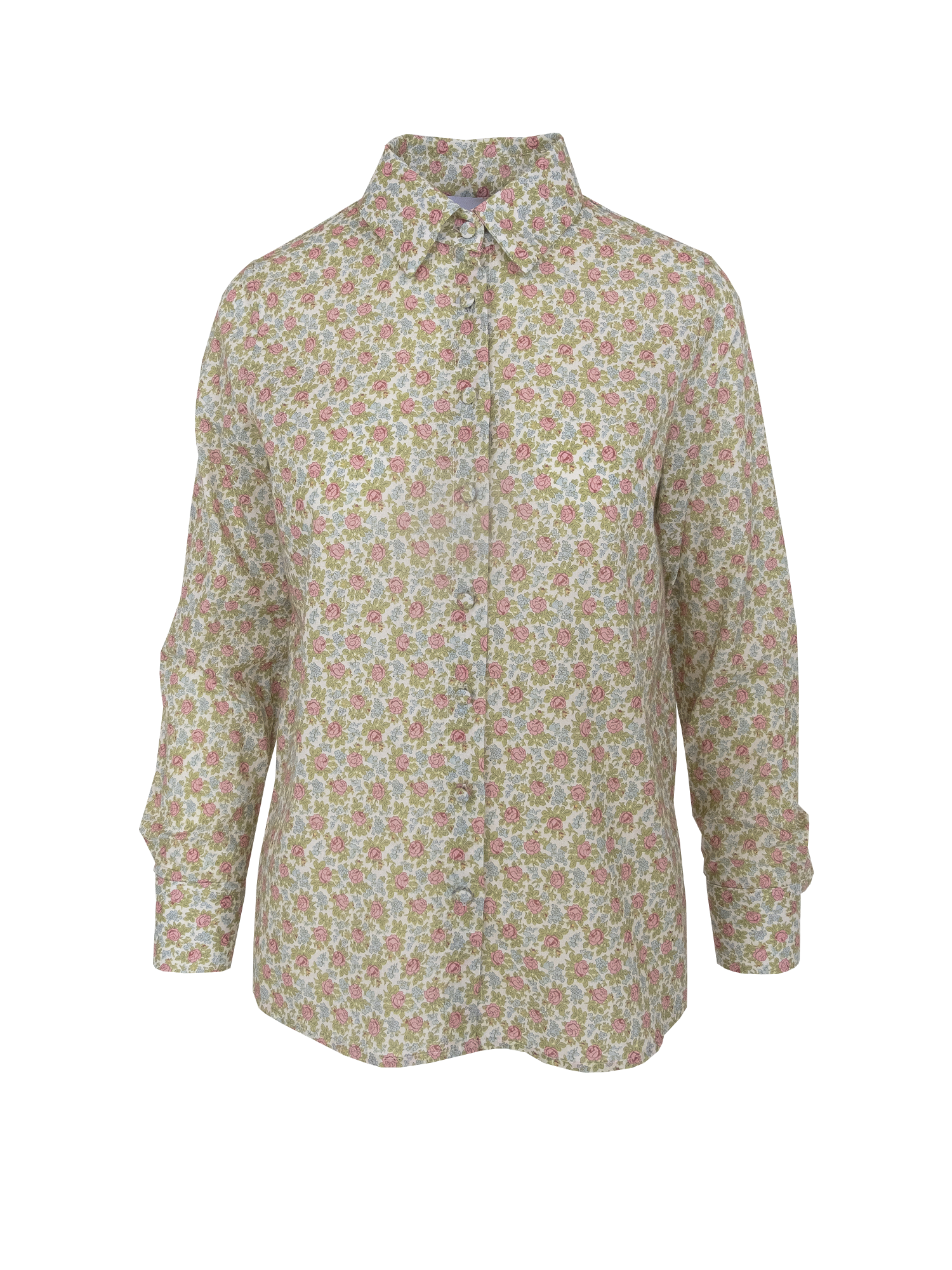 PEONIA - cotton voile Ephrussi pattern shirt