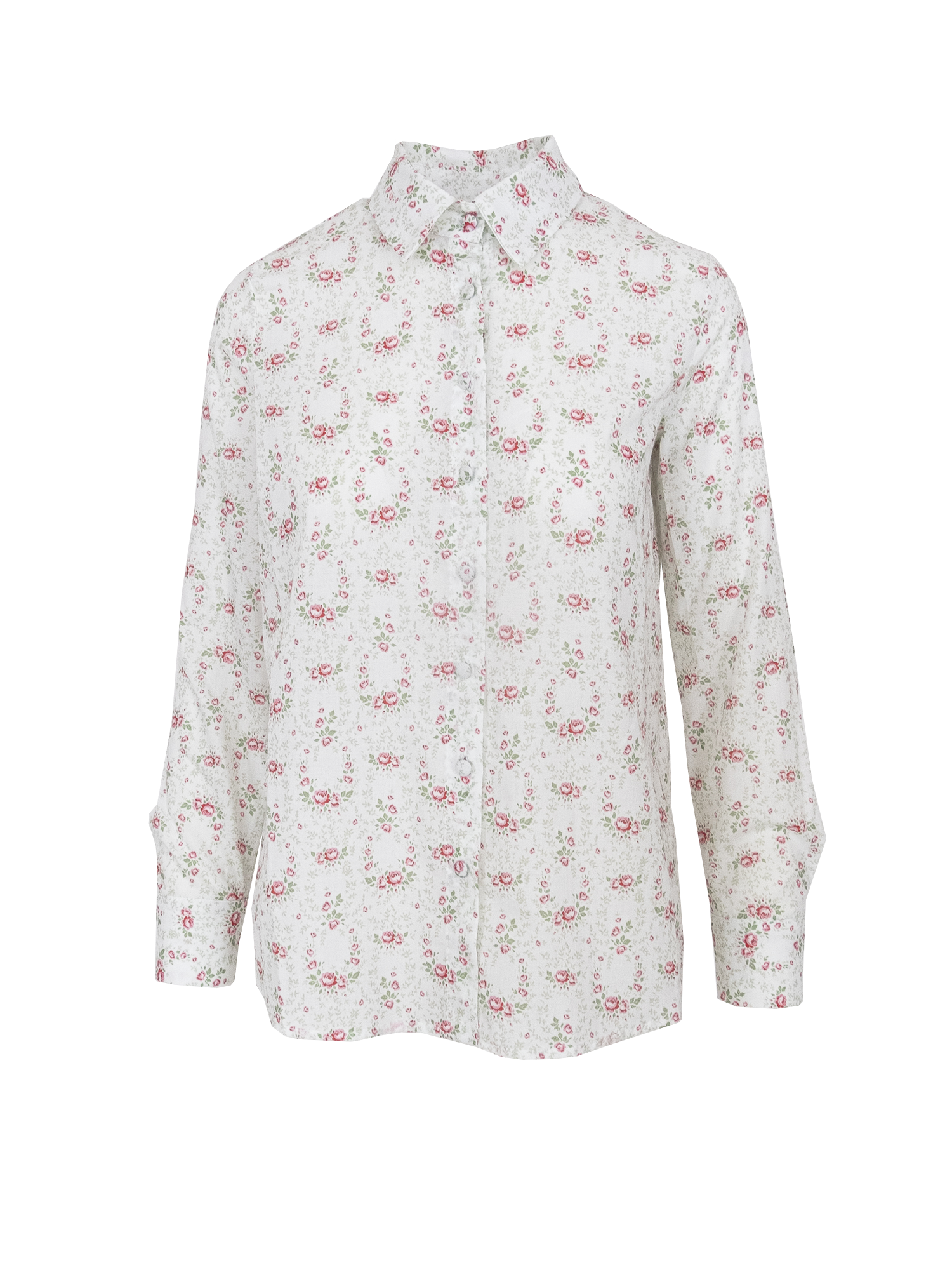 PEONIA - cotton voile Sanssouci pattern shirt