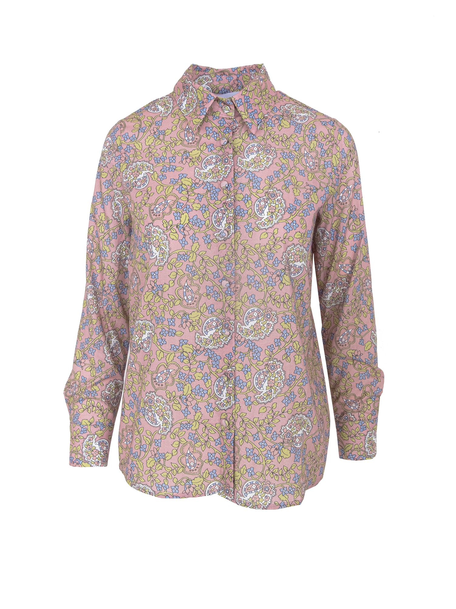 PEONIA - cotton voile Butchart pattern shirt