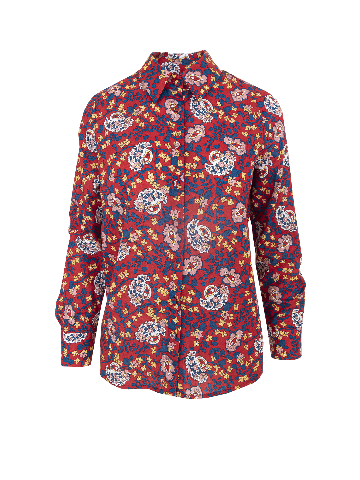 PEONIA - cotton voile Dumbarton pattern shirt