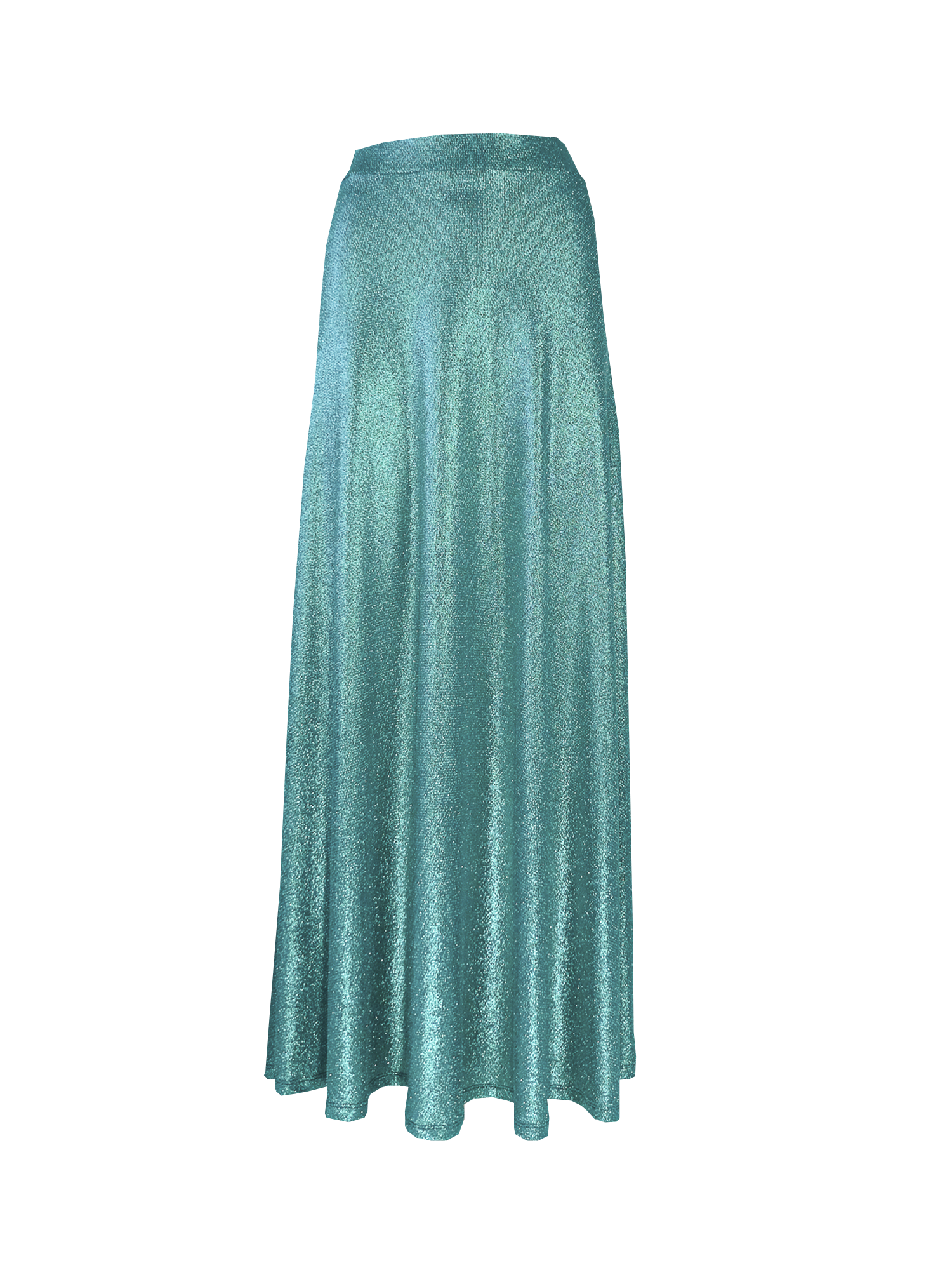 TOSCA - long skirt in green lurex