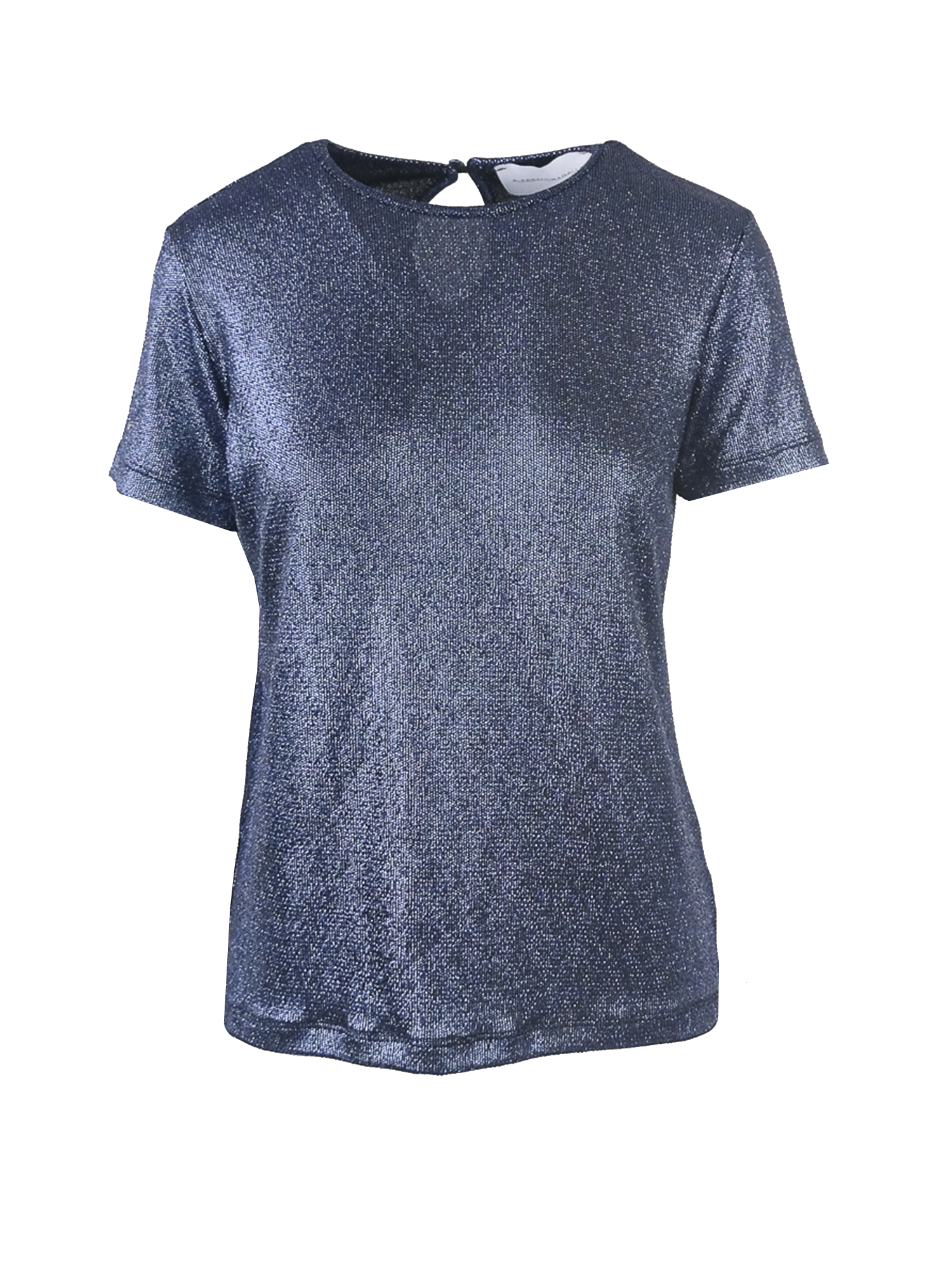 CARMEN - blue lurex t-shirt