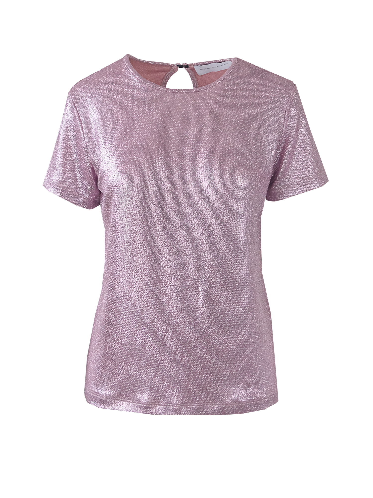 CARMEN - pink lurex t-shirt