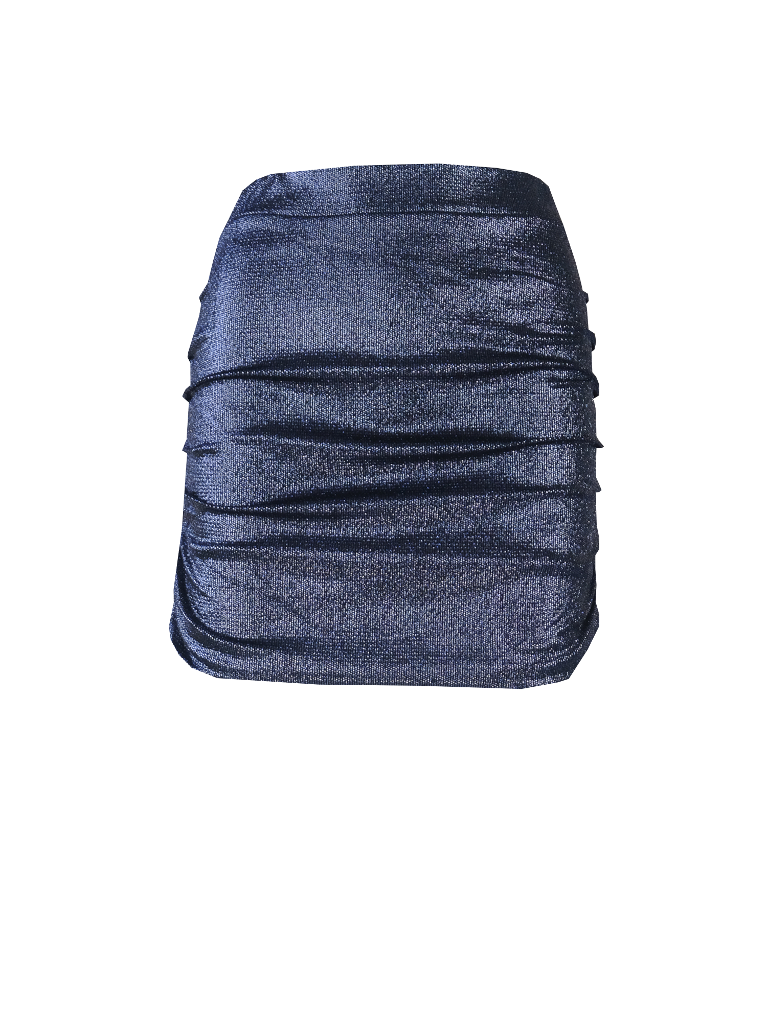 NINA - drap skirt in blue lurex