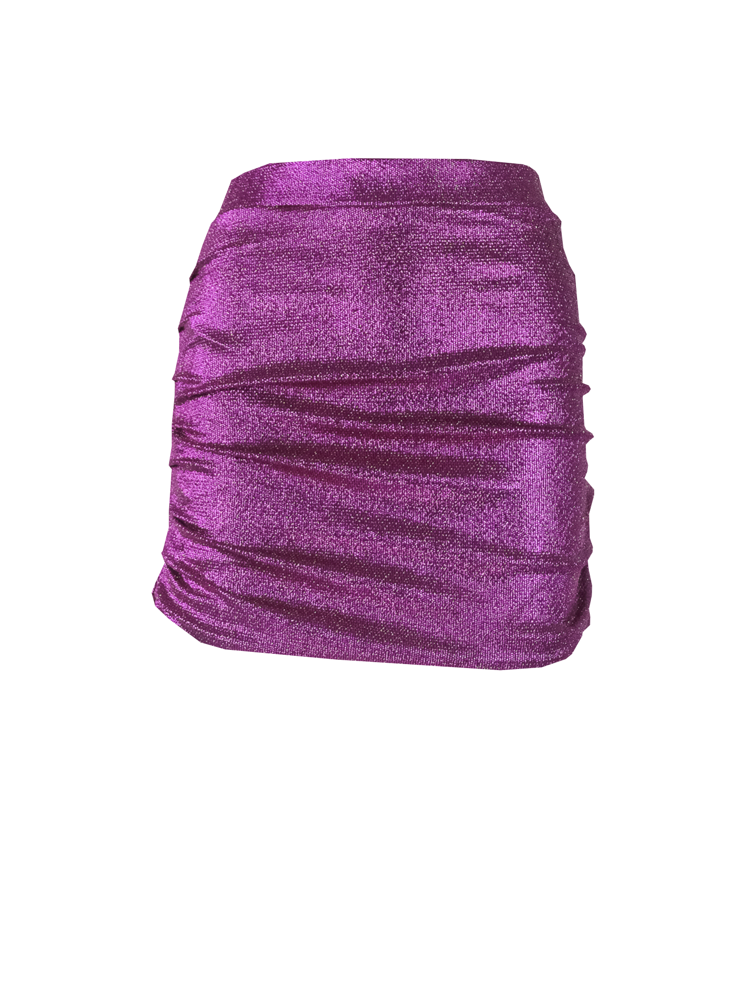 NINA - drap skirt in fuchsia lurex
