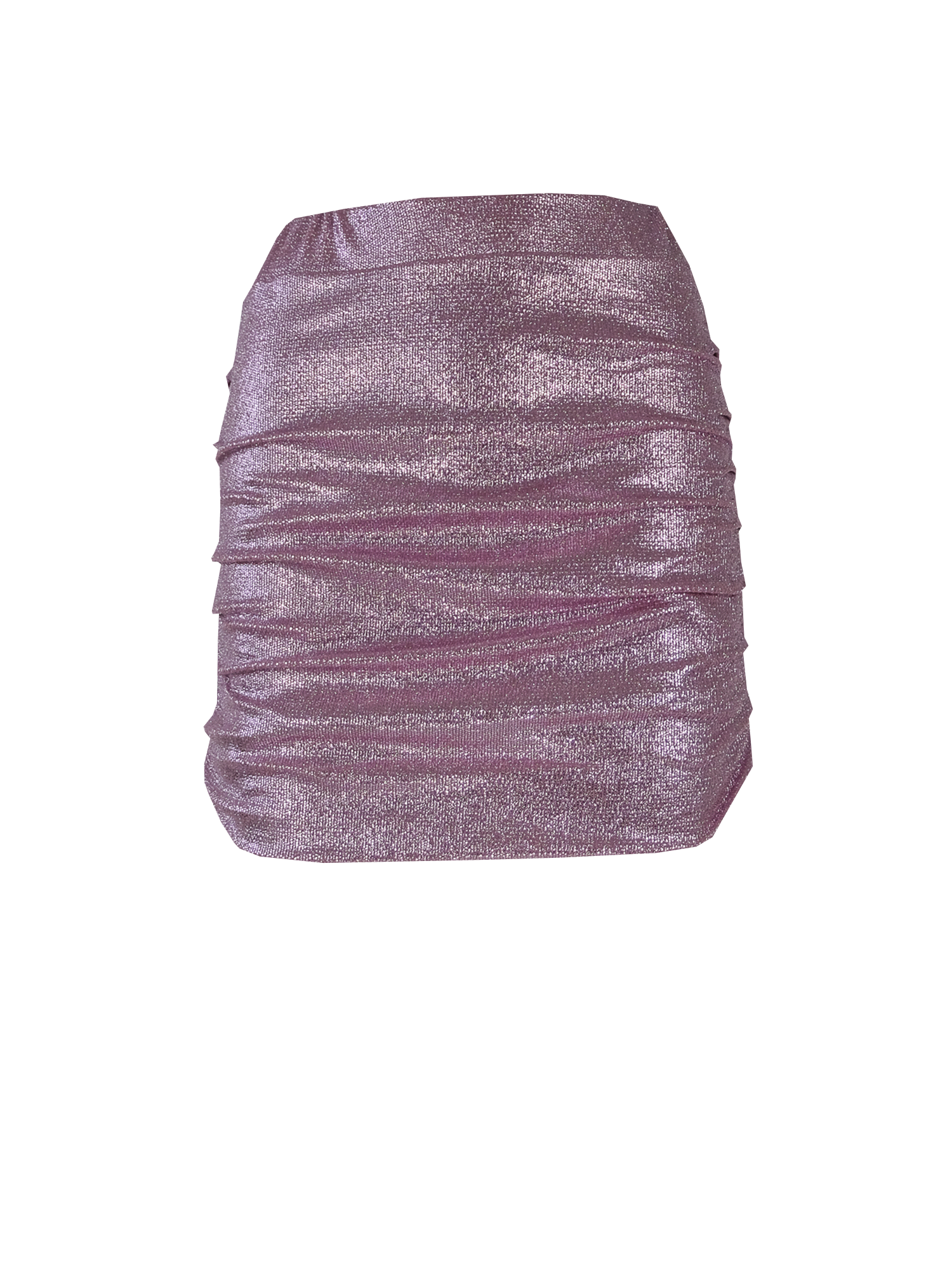 NINA - mini skirt in pink lurex