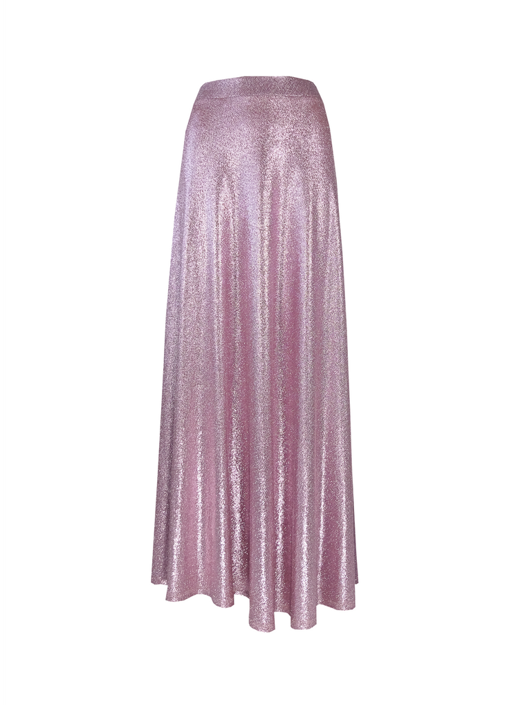 TOSCA - long skirt in pink lurex