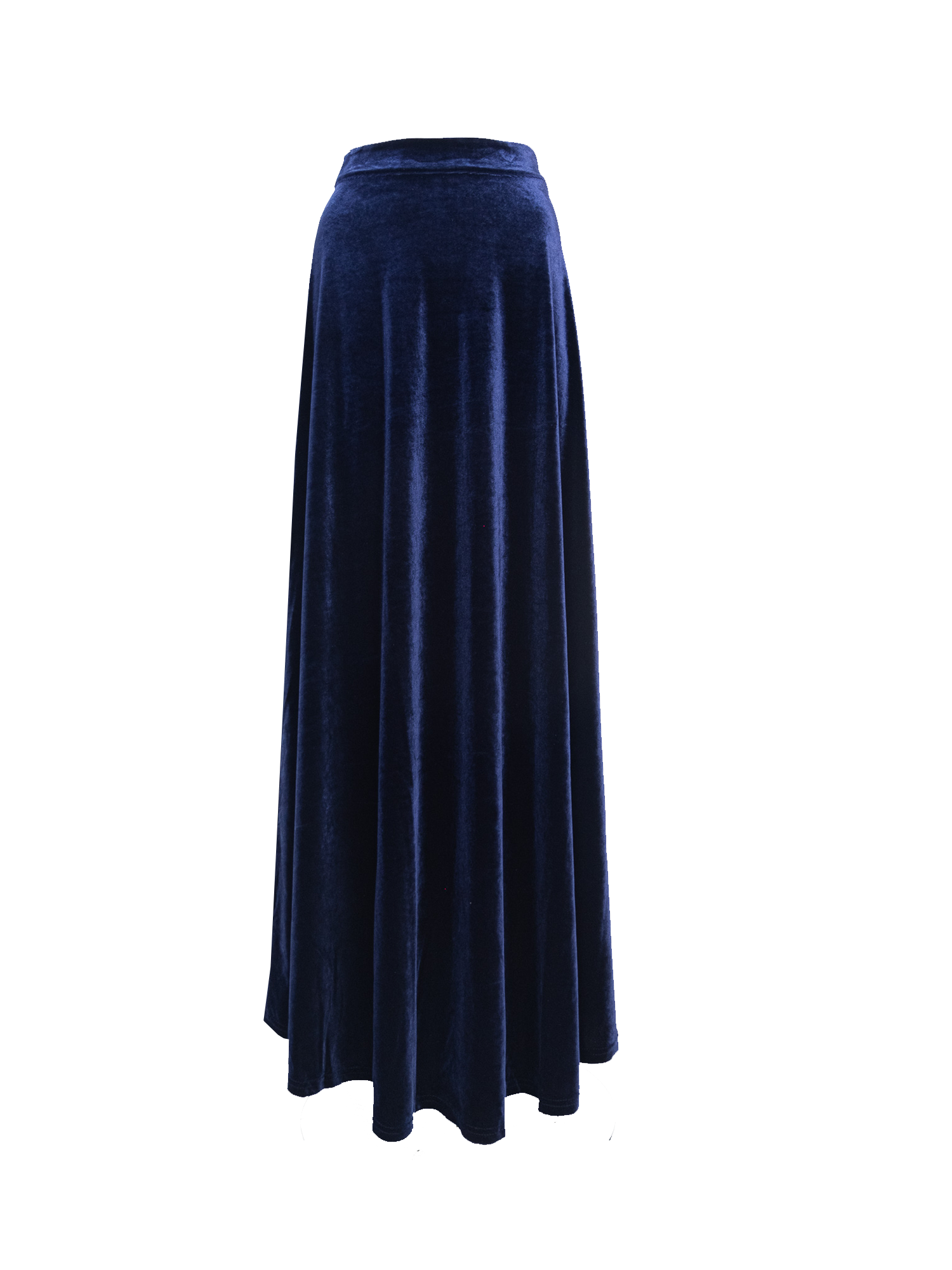 TOSCA - long skirt in blue chenille