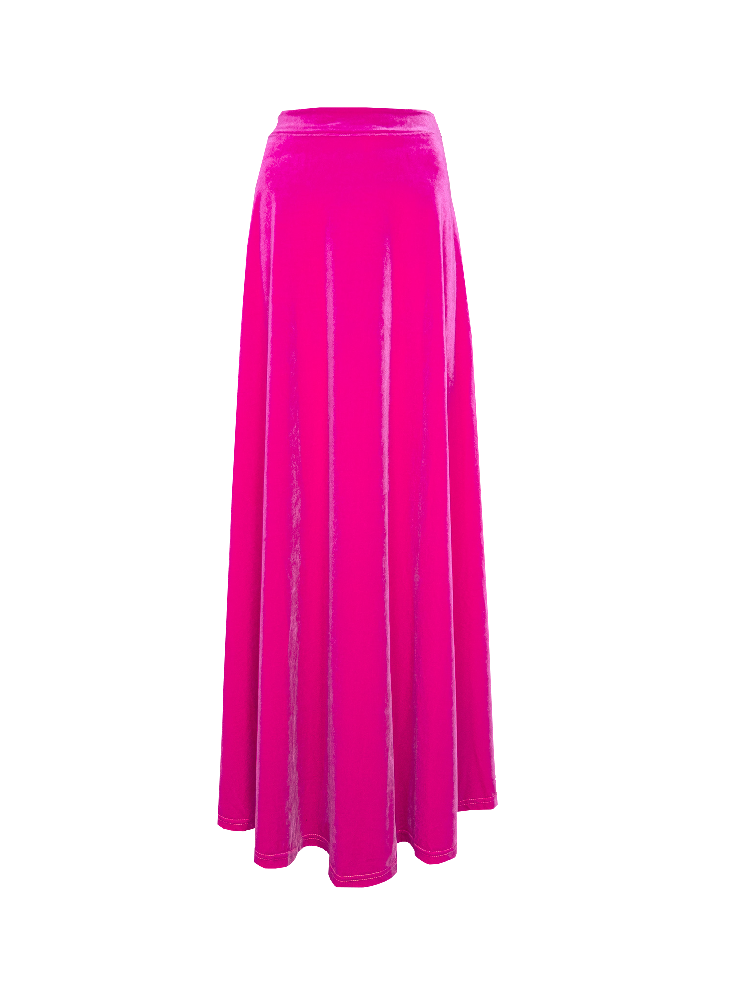 TOSCA - long skirt in fuchsia chenille