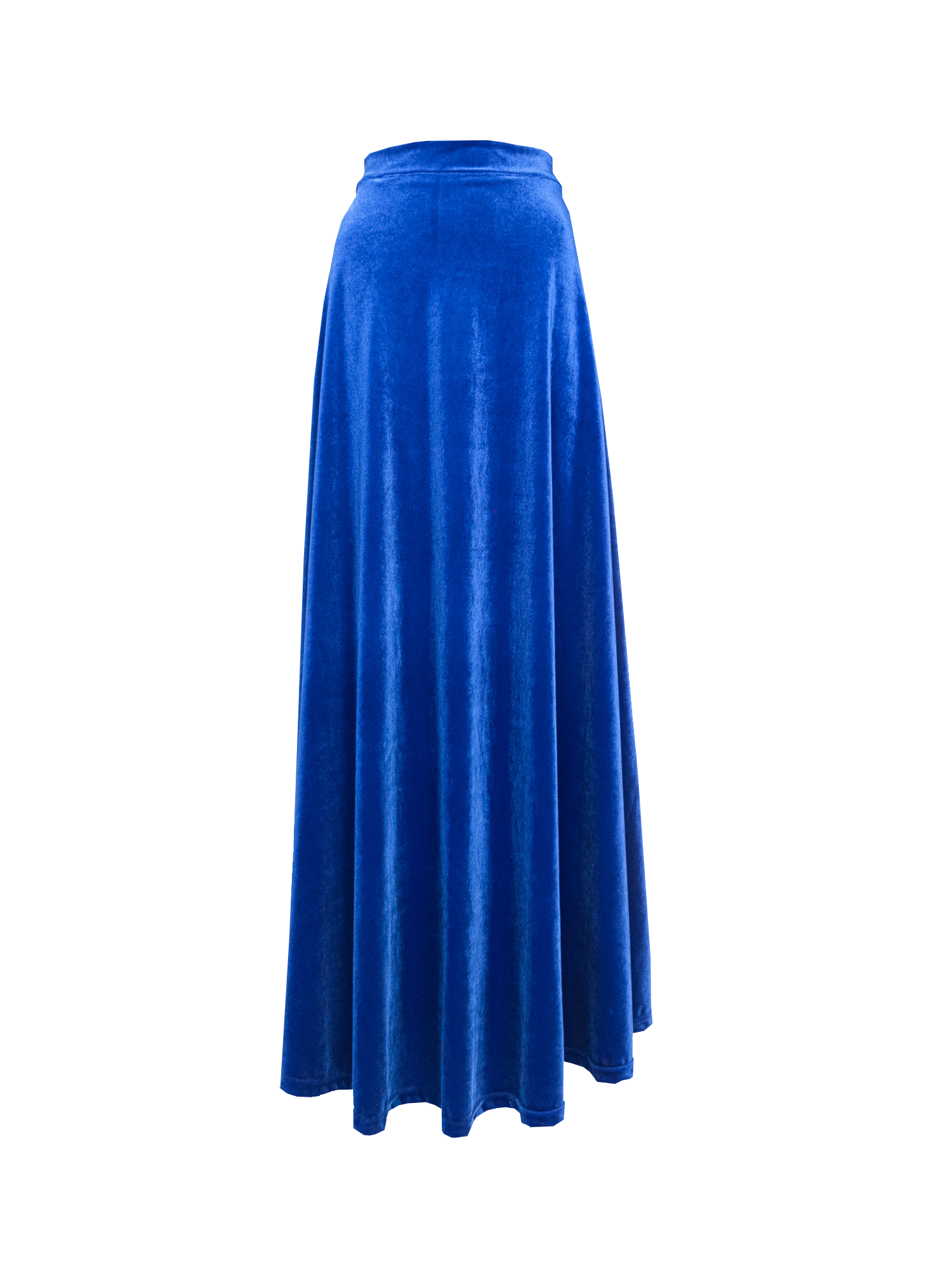 TOSCA - long skirt in bluette chenille