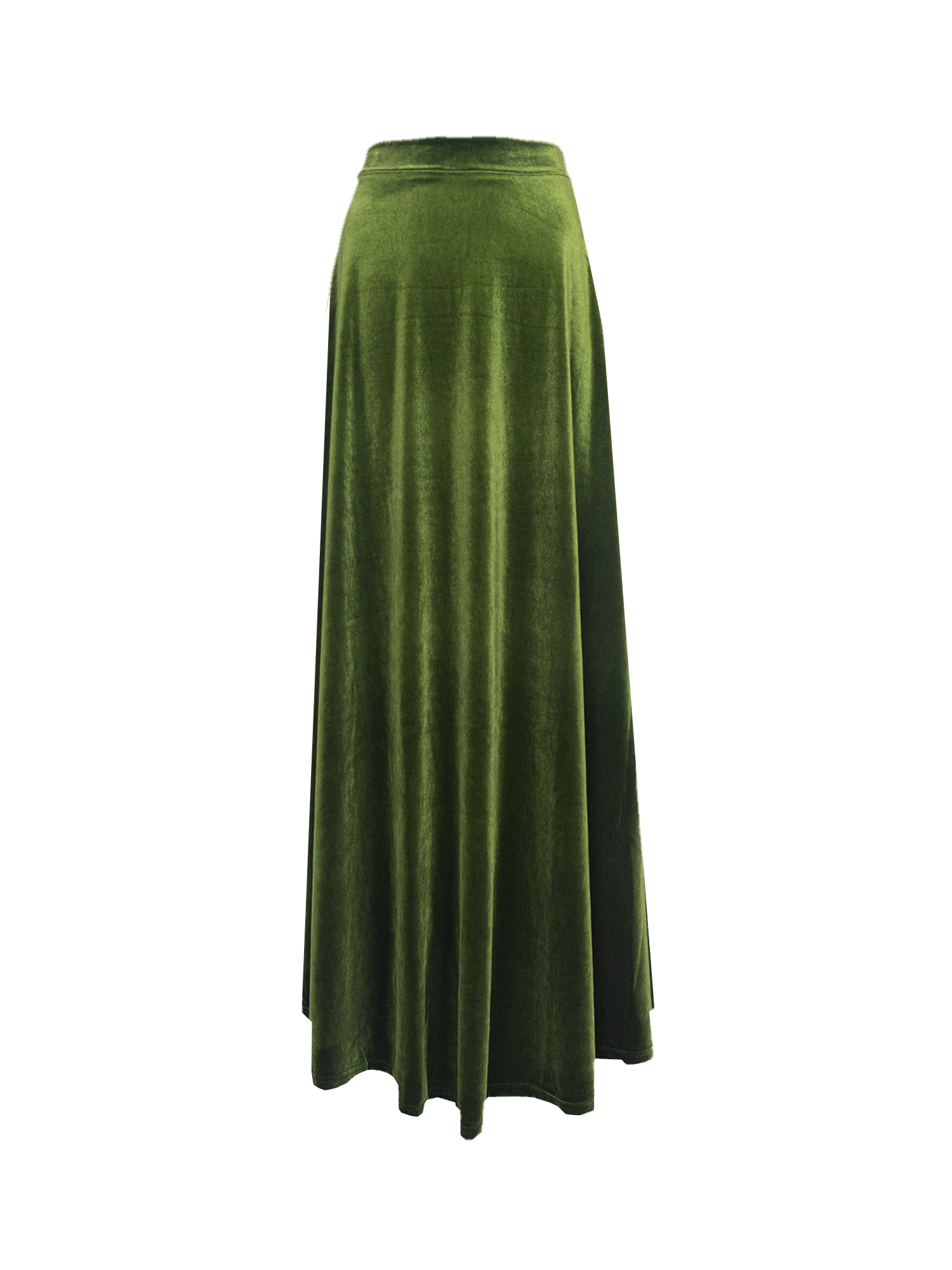 TOSCA - long skirt in green chenille