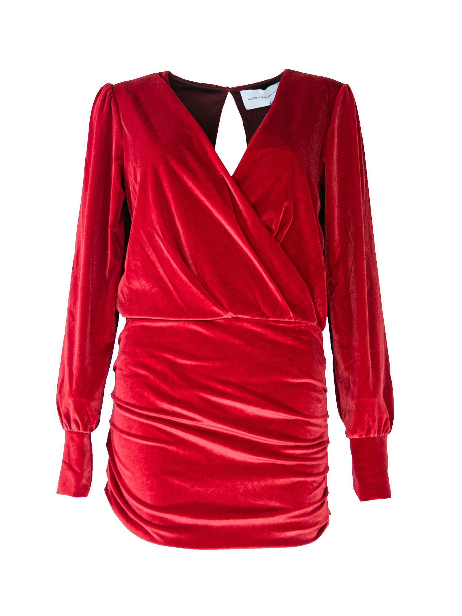 ZOE - short dress in red chenille