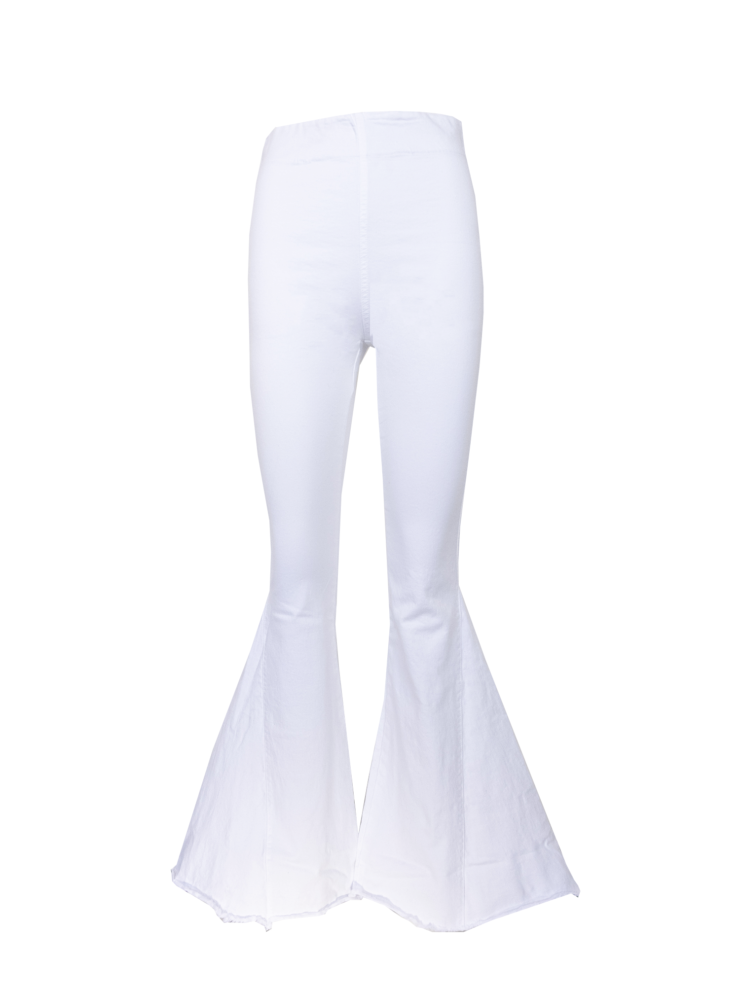 LOLISSIMA - flared trousers in white cotton