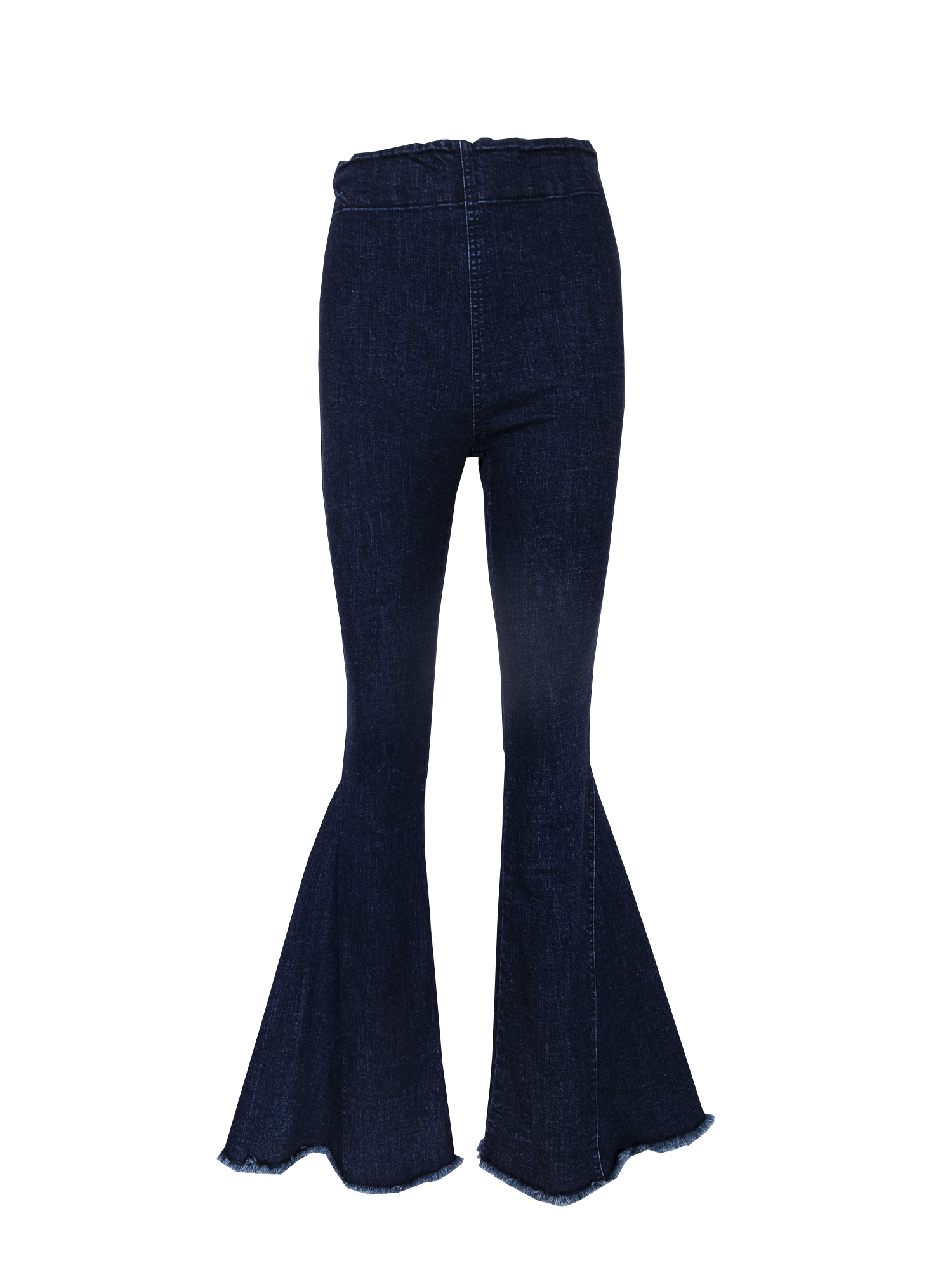 LOLISSIMA - flared trousers dark blue jeans