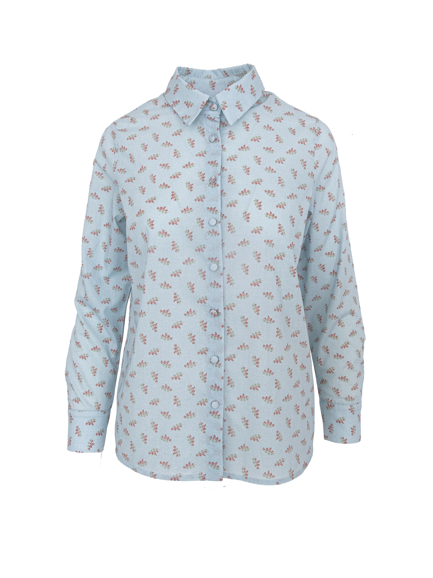 PEONIA - cotton voile Stourhead pattern shirt