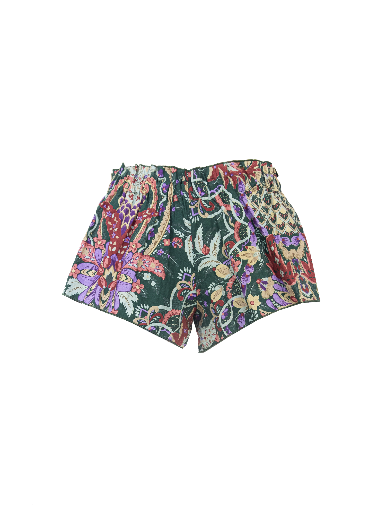 AMARANTA - cotton shorts in Pergola pattern