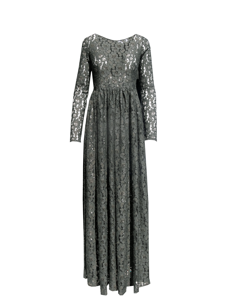 GABRIELLA - long dress with long sleeves in lace