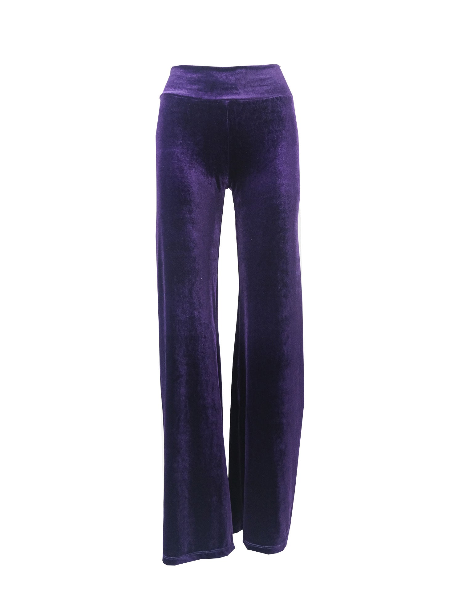 MIMI - purple chenille palazzo pants