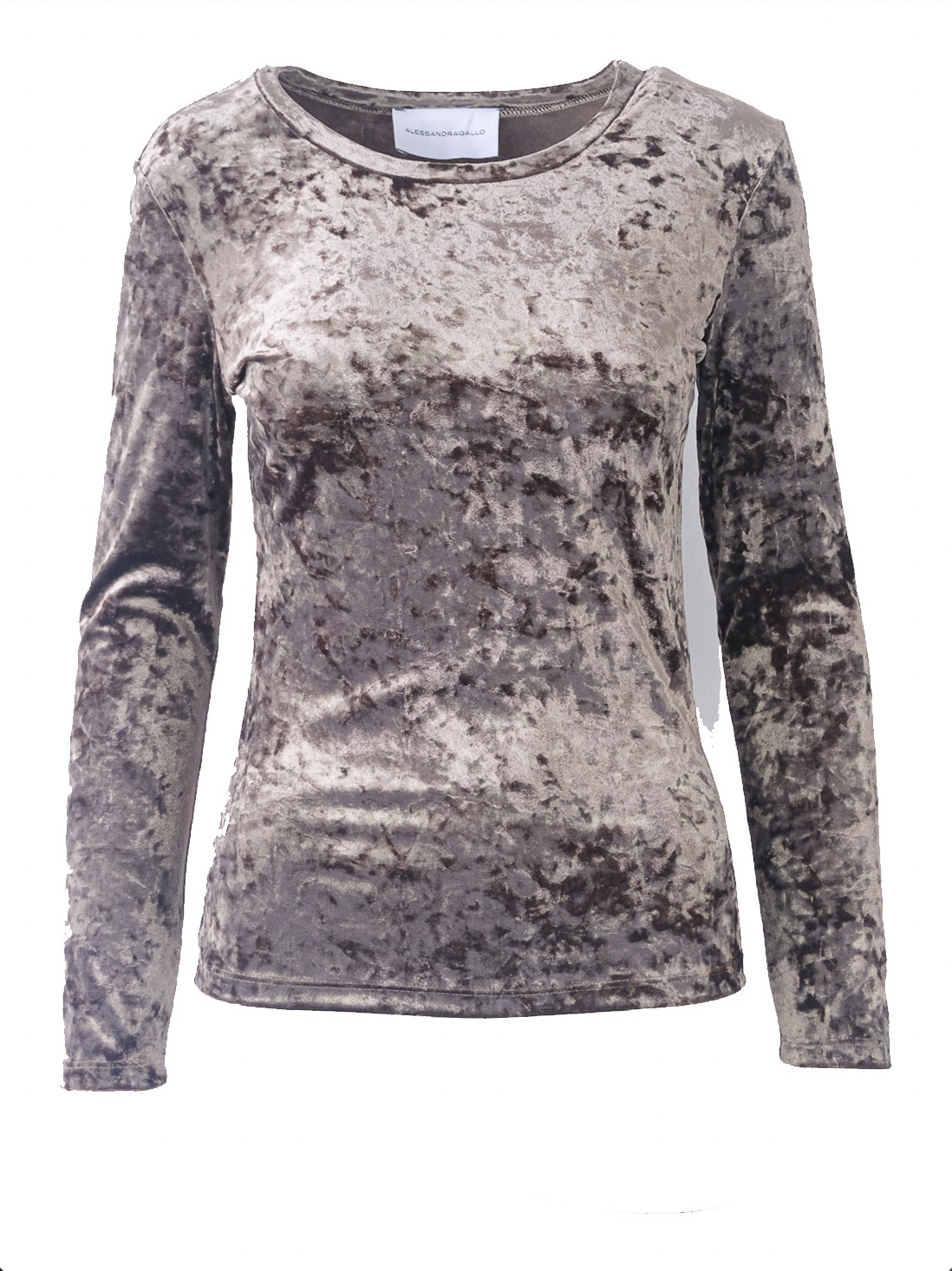 VIOLET - brown hammered chenille sweater