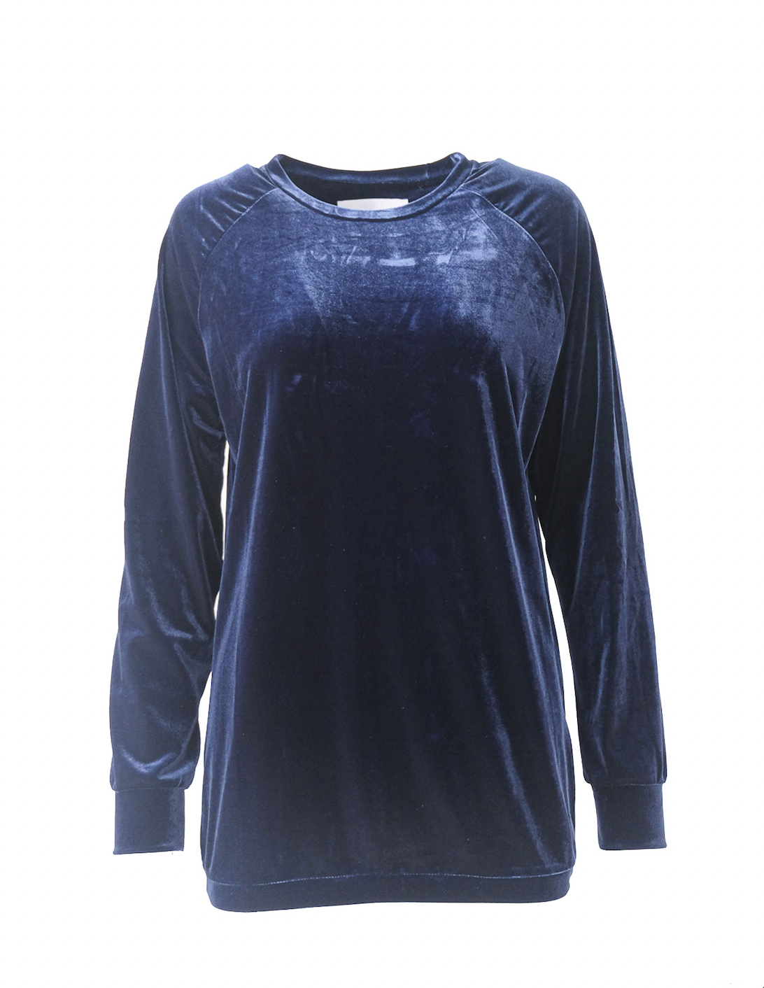 FLORA - chenille sweatshirt in blue