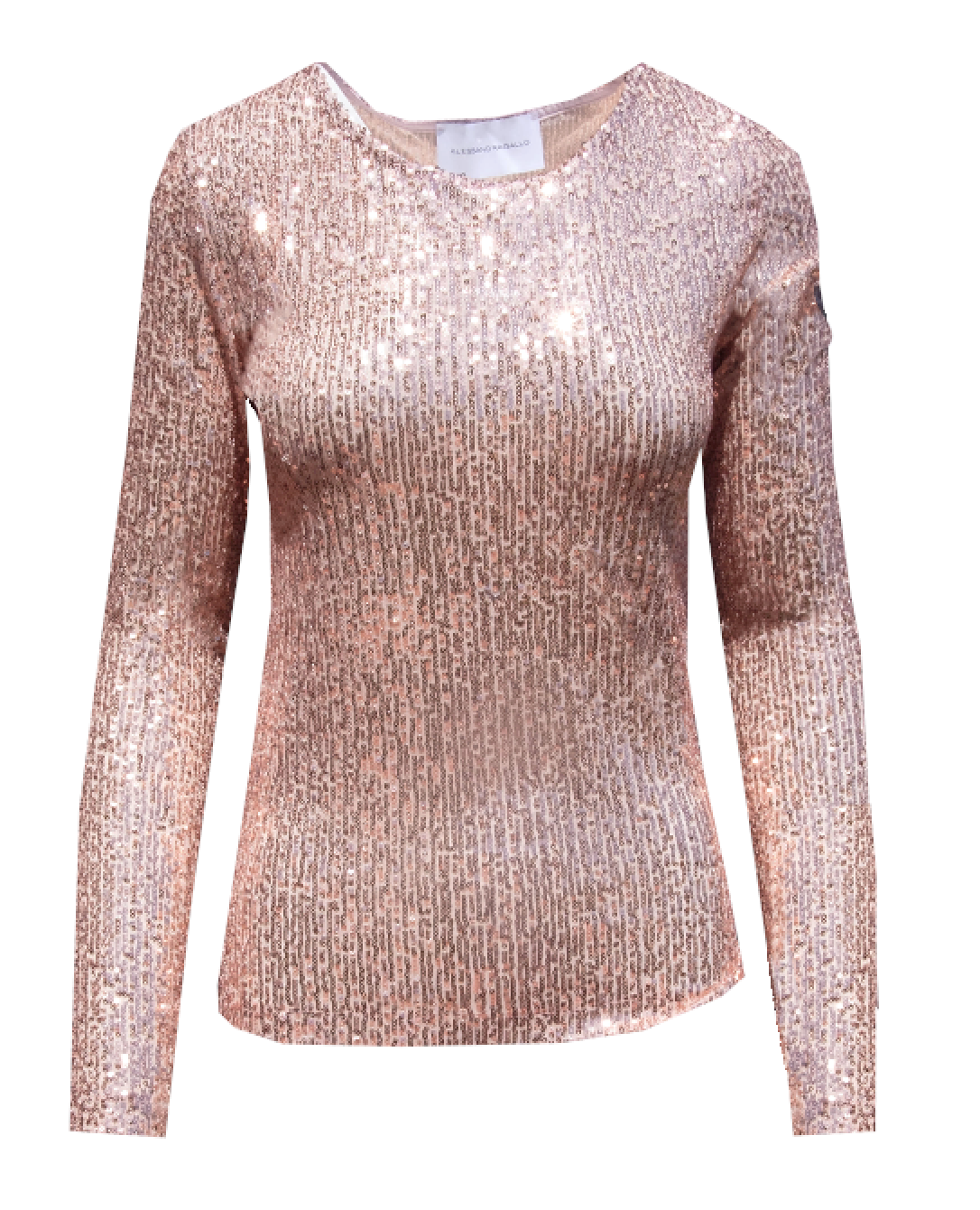 VIOLET - blouse with long sleeves in pink sequins