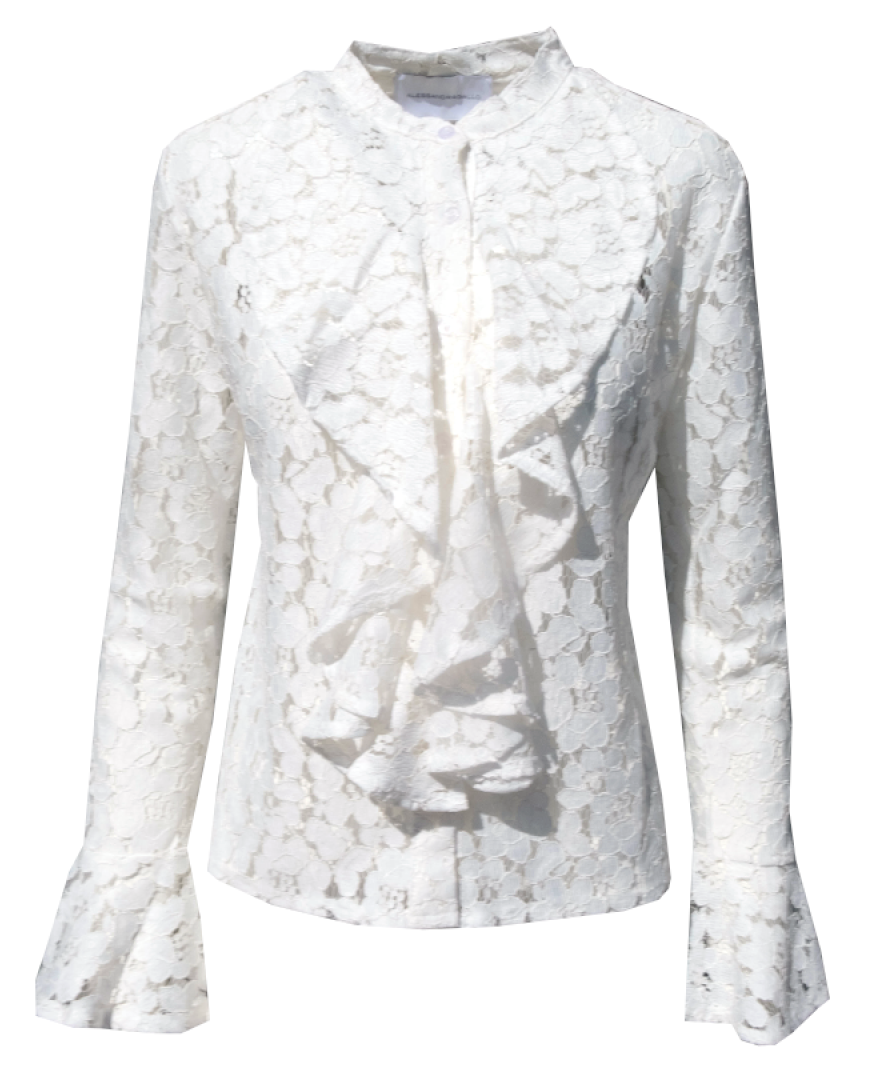 SOFIA - white lace shirt
