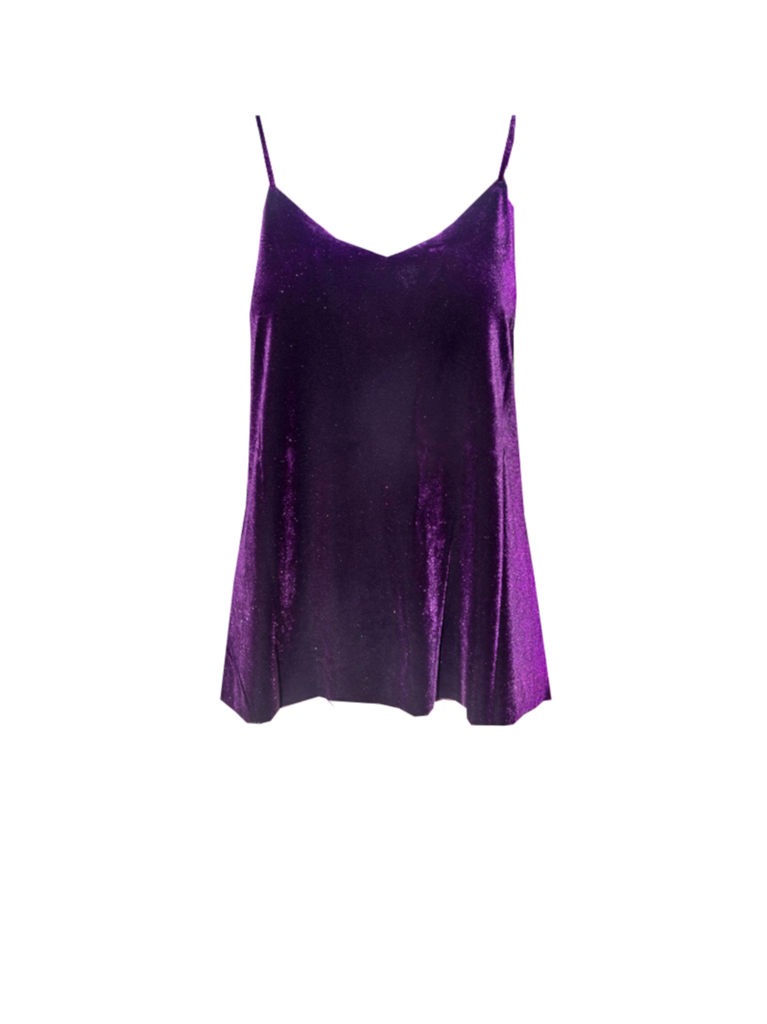 MIRTA - top in purple chenille