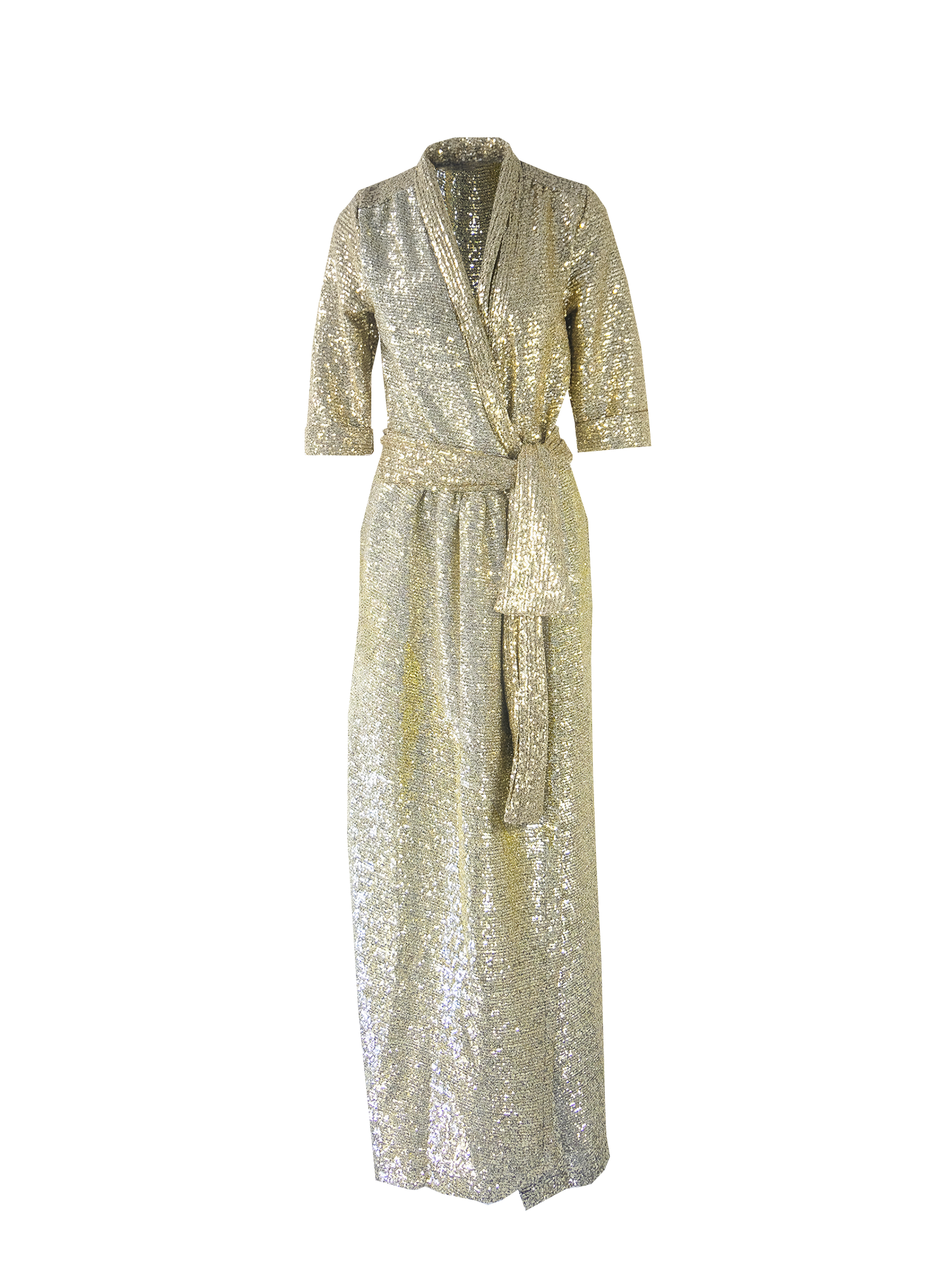 GINEVRA - long dress in gold sequin