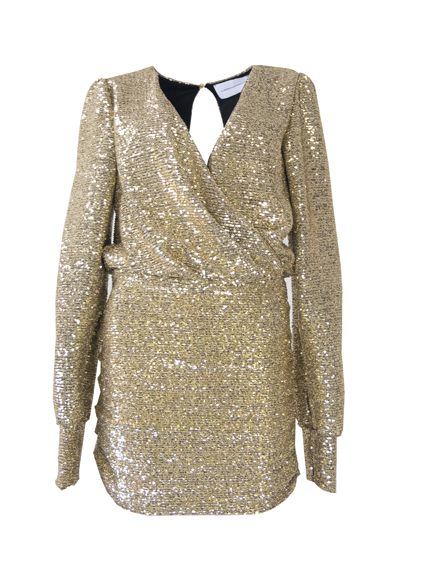 ZOE - short dress in gold sequin